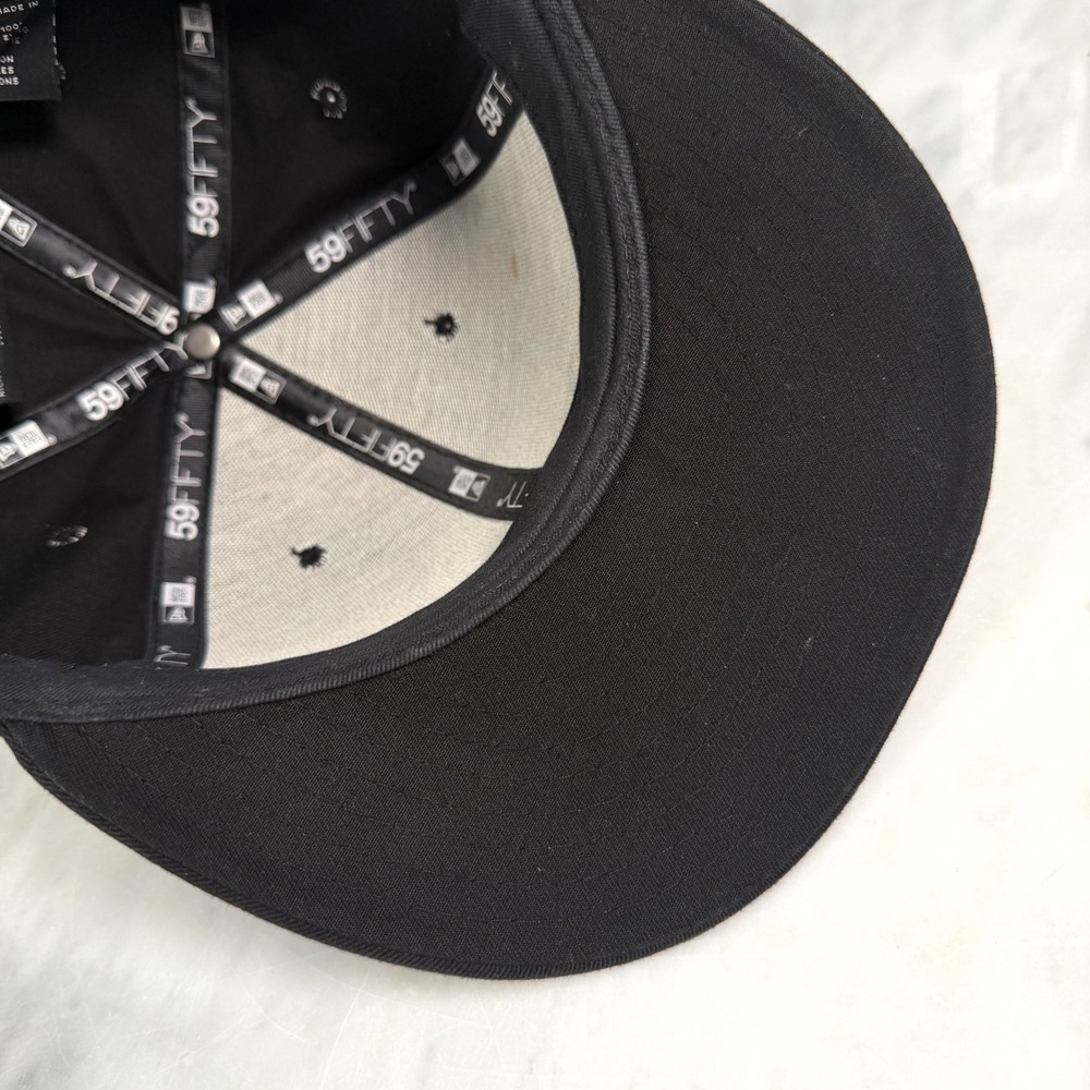 Harley-Davidson New Era 59FIFTY Fitted Hat Black Willie G Skull Cap Sz 7 Men XS - Picture 7 of 11